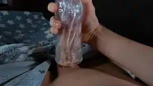 First time indescribable sensations from a fake pussy, fucked by a big dick. – Darkly Dimeo – 4k