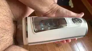 George Having Some Fun With His New Toy – Tasting His Own Cum