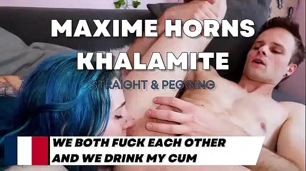 GETTING PEGGED BY KHALAMITE strap on pegging bisexual versatile french