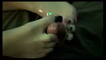 Giving First Ever Foot Job with Oil!