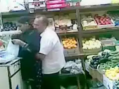 Grocer bangs his Pakistani wife from behind in the store