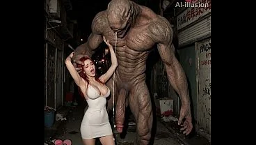 Holly ran into a monster part 1 (AI-generated) (No live-action) (NSFW) (fully voice)