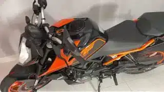 Horny BITCH masturbates while showing off her new motorcycle – Mia Montielth