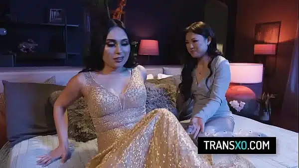 Hot Shemale Fucks Her Asian Girlfriend’s Pussy