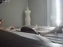 Hot wife milf caught bedroom masturbating watching porn