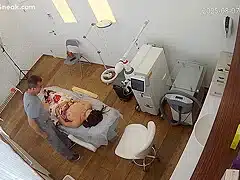 IPCAM – Hot young woman naked tits at beauty saloon