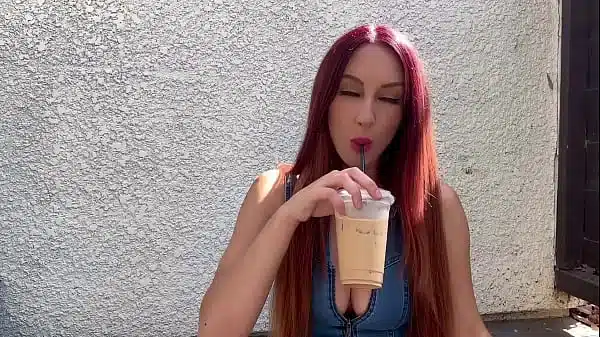 Italian long hair Milf Artemisia Love outdoor smoking sesh