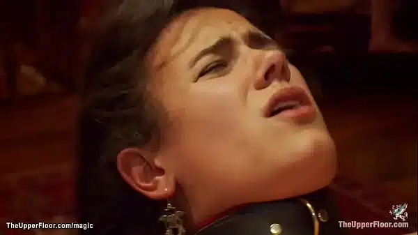 Many slaves in stockings fuck at party