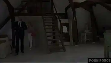 Petite Blonde Model Stretched Out By Handsome Real Estate Agent