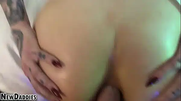 POV Goth Emo Aurora Anarchy Rough Anal Gape Fart, Lube Squirt