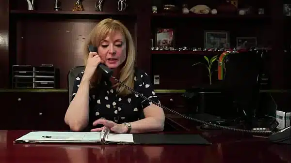 Pretty Blonde Angela Attison Licks Pussy Of Job Hopeful.