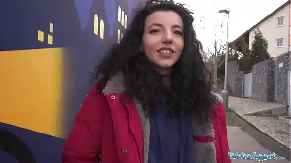 Public Agent Teen gets fucked after loosing at rock paper scissors