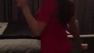 Rachel Starr shakes her dandelion