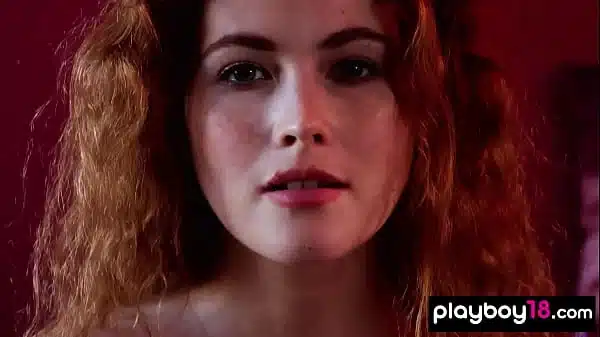 Redhead Latvian beauty Heidi Romanova introducing her big natural boobs