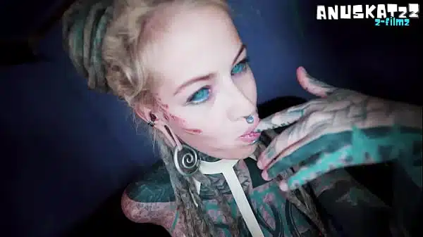 Skinny Inked TEEN Masturbation Squirts Gaping and Prolapse Solo Play