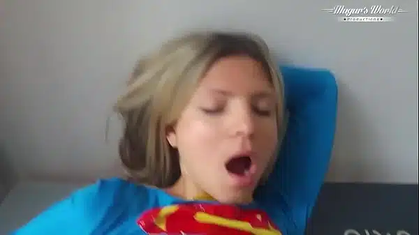 Small titted superwomen Gina Gerson has to save Mugur