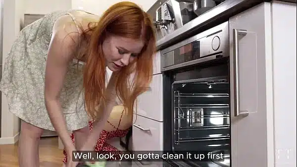 They got stuck in the kitchen and I helped them with my huge cock