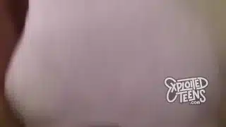 This brunette teen had nice natural D cup tits