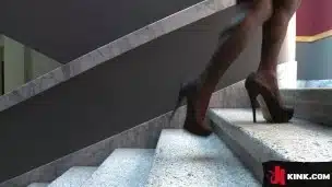 This hot, big-titted TS politician will only give her intern a good reference letter if he sucks her