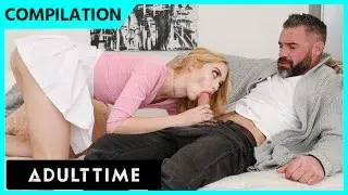 ADULT TIME – Cute Babysitters Fuck Their Older Bosses COMPILATION!