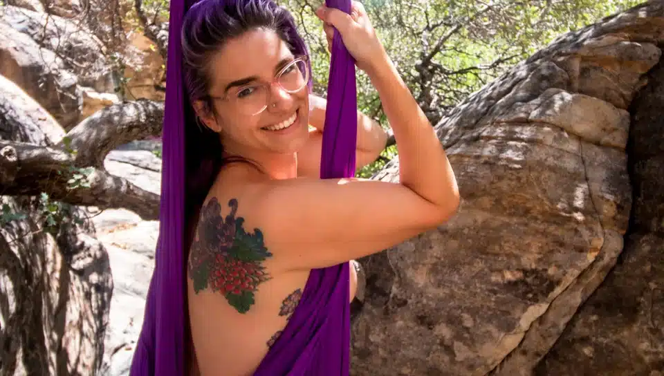 Aerial Hammock Masturbation