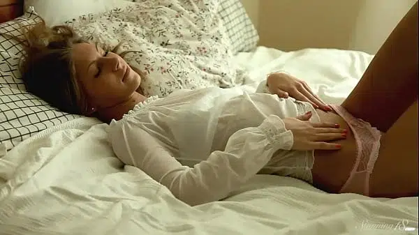 Beautiful Tanned Teen Anjelica Fingers Her Wet Pussy & Cums Hard!