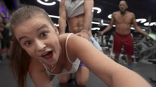 Cheating Teen Caught Having Sneaky Sex in the Gym by Her BF!