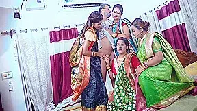 Desi Indian Tharki Sasurji Hardcore Fuck With His Four Stepdaughter In Laws At The Same Time ( Full Movie )