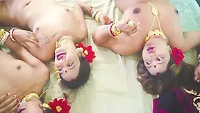 Desi Tharki Indian Jamindar Stepbrothers Share Their Four Wives At The Same Time For Real Gangbang ( Hindi Audio ) 28 Min – Bengali Bhabhi And Stepdad