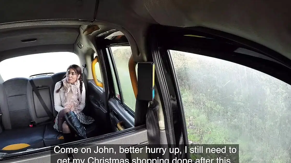 Fake Taxi British babe Sahara Knite gives great deepthroat