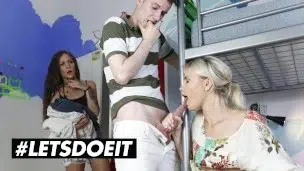 HORNY HOSTEL – Beautiful 18 Years Old Lika Star Seduced By Roommates Cock – LETSDOEIT