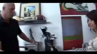 Lucky Bald Stud Makes Busty Babe Squeal Like A Bitchuts-Hi