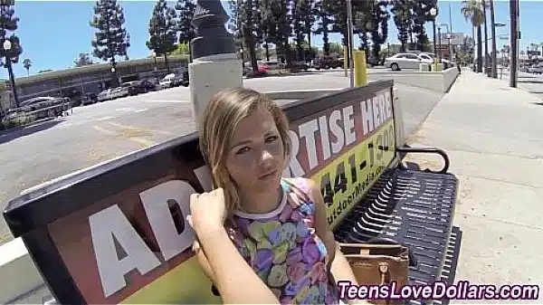 Money greedy chick banged doggystyle and jizzed pov