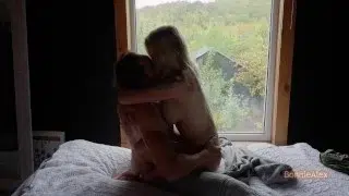 Romantic couple making love, real feelings and intimacy