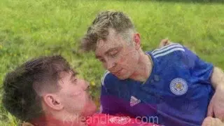 Straight boys Fool about After football game!