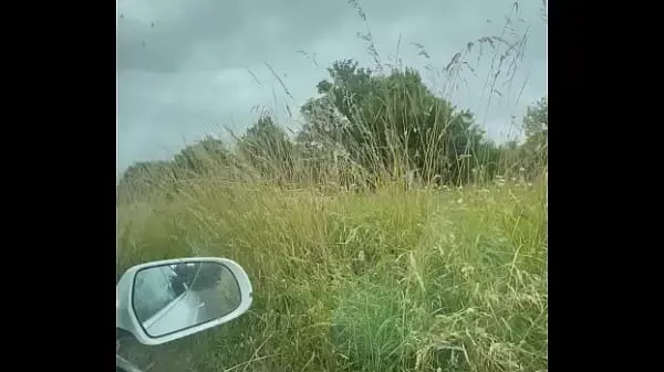 The stepmother is nervous because she wants to go shopping but he stops the car in a public parking lot and makes her give him a blowjob.