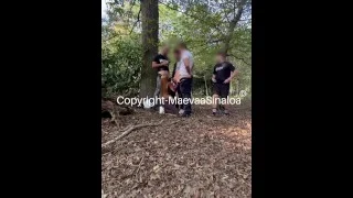 CUM WALK – I walk with a face full of cum in the street after taking 4 facials