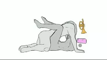 Trumpet man Steve & cellphone jane