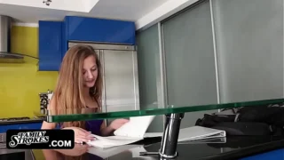 Young Babe Marissa Mae Rides Her Stepdaddys Big Cock