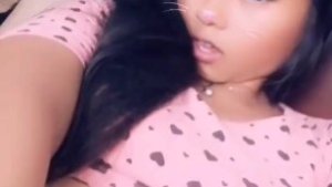 Petite Teen Masturbating on Snapchat – Ahegao