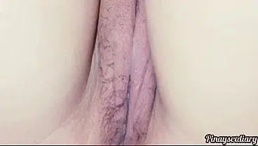 Awesome pinay teen spreading perfect pussy on closeup