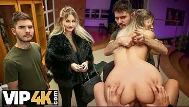 HUNT4K. Czech blonde bitch gives a fuck only about new tattoos and stranger’s dick