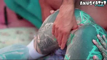 Inked Alternative Slut Fucked Raw and Filled with Cum Post-Interview