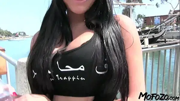 MOFOZO.com – Black Haired Amateur With Big Tits Enjoys Dickriding