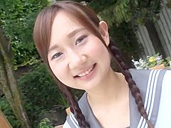 無修正 性春学園 おさげで笑顔美人の夏目りんか