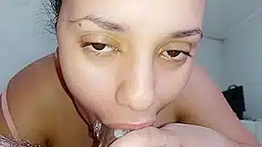 Big Meaty Labia Smeared With Spit, Sucking Until They Are Smeared With Cum