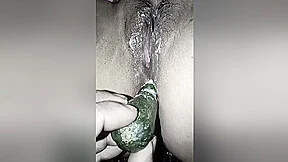 Cucumber Put In The Ass Of A Female Friend