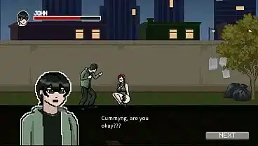 hentai game Xvir . Hot red haired lady having sex with her hero