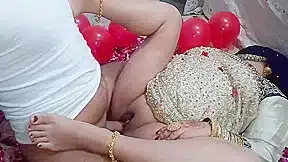 Indian Couple First Wedding Night