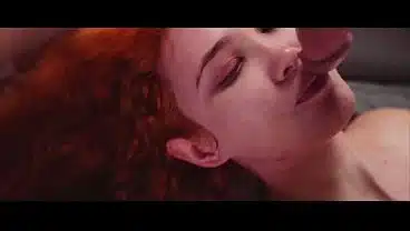 Pale Redhead Gets Her Pussy Eaten Then Pounded Missionary With Her Legs Spread Wide on the Couch